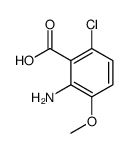 2-amino-6-chloro-3-methoxybenzoic acid结构式