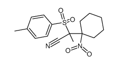 2-(1-nitrocyclohexyl)-2-tosylpropanenitrile结构式