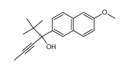 4-(6'-methoxy-2'-naphthyl)-5,5-dimethyl-hex-2-yn-4-ol Structure