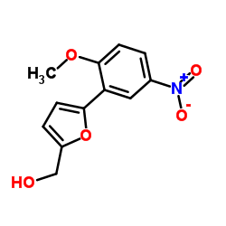 [5-(2-Methoxy-5-nitrophenyl)-2-furyl]methanol Structure