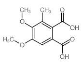 4,5-dimethoxy-3-methylphthalic acid (en)1,2-Benzenedicarboxylic acid, 4,5-dimethoxy-3-methyl- (en)结构式