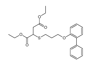 diethyl 2-((3-([1,1'-biphenyl]-2-yloxy)propyl)thio)succinate结构式