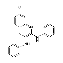 6-chloro-N,N'-diphenylquinoxaline-2,3-diamine Structure
