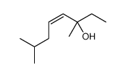 (E)-3,7-dimethyloct-4-en-3-ol结构式