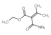 ethyl 2-carbamoyl-3-methyl-but-2-enoate结构式