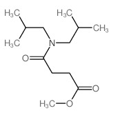 Butanoic acid,4-[bis(2-methylpropyl)amino]-4-oxo-, methyl ester结构式