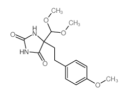 5-(dimethoxymethyl)-5-[2-(4-methoxyphenyl)ethyl]imidazolidine-2,4-dione structure