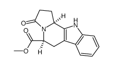 trans-indolizino[8,7-b]indole-5-carboxylic acid methyl ester Structure