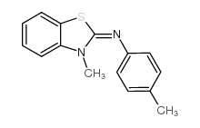 3-methyl-N-(4-methylphenyl)-1,3-benzothiazol-2-imine Structure