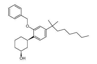 cis-3-[4-(1,1-Dimethylheptyl)-2-(phenylmethoxy)phenyl]-cyclohexanol structure