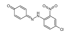 4-[(4-chloro-2-nitrophenyl)hydrazinylidene]cyclohexa-2,5-dien-1-one结构式