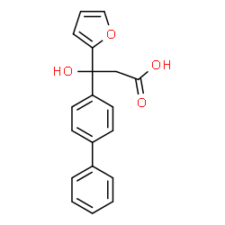 Hydracrylic acid, 3-(4-biphenylyl)-3-(2-furyl)-, (-)-结构式