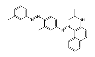 N-(isopropyl)-1-[[3-methyl-4-[(3-methylphenyl)azo]phenyl]azo]naphthalen-2-amine结构式