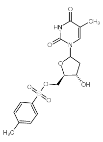 Thymidine,5'-(4-methylbenzenesulfonate) structure