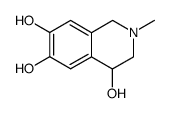 1,2,3,4-tetrahydro-4,6,7-trihydroxy-2-methylisoquinoline Structure