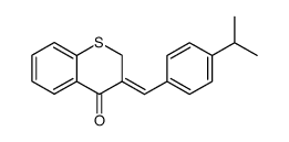 3-[1-(4-Isopropyl-phenyl)-meth-(Z)-ylidene]-thiochroman-4-one结构式