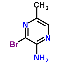 2-氨基-3-溴-5-甲基吡嗪结构式