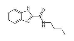 1H-benzoimidazole-2-carboxylic acid butylamide结构式