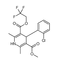 methyl 2,2,2-trifluoroethyl 4-(2-chlorophenyl)-1,4-dihydro-2,6-dimethylpyridine-3,5-dicarboxylate picture