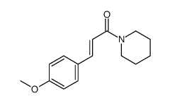 3-(4-methoxyphenyl)-1-piperidin-1-ylprop-2-en-1-one Structure