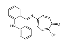 5-(acridin-9-ylamino)-2-hydroxycyclohepta-2,4,6-trien-1-one结构式