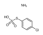 ammonium S-p-chlorophenyl thiosulphate结构式