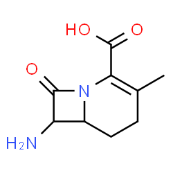 1-Azabicyclo[4.2.0]oct-2-ene-2-carboxylicacid,7-amino-3-methyl-8-oxo-,结构式