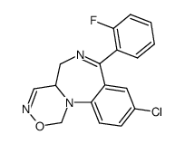 9-chloro-7-(2-fluorophenyl)-4a,5-dihydro-1H-[1,2,5]oxadiazino[5,4-a][1,4]benzodiazepine Structure