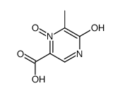4,5-dihydro-6-methyl-5-oxo-2-pyrazinecarboxylic acid 1-oxide structure