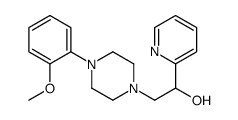 2-[4-(2-methoxyphenyl)piperazin-1-yl]-1-pyridin-2-ylethanol结构式