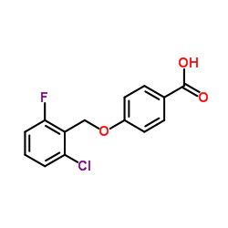 4-[(2-Chloro-6-fluorobenzyl)oxy]benzoic acid Structure