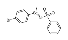 N-(phenylsulfonyl)-Se-methyl-Se-(p-bromophenyl)selenimide Structure