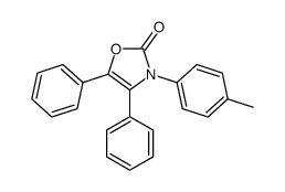 3-(4-methylphenyl)-4,5-diphenyl-1,3-oxazol-2-one结构式