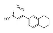 N-[1-nitroso-1-(5,6,7,8-tetrahydronaphthalen-2-yl)prop-1-en-2-yl]hydroxylamine结构式