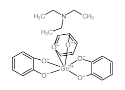 benzene-1,2-diolate; N,N-diethylethanamine; germanium Structure