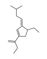 1-(but-1-en-2-yl)-4-ethyl-3-(3-methylbutylidene)cyclopent-1-ene Structure