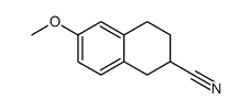 2-cyano-6-methoxy-1,2,3,4-tetrahydronaphthalene Structure