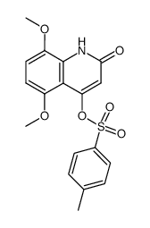 5,8-dimethoxy-4-p-tosyloxycarbostyril结构式