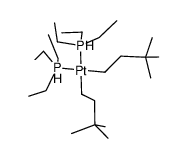 bis(3,3-dimethyl-n-butyl)bis(triethylphosphine)platinum(II)结构式