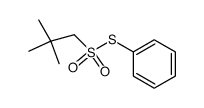 S-phenyl 2,2-dimethylpropanethiosulfonate Structure
