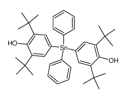 bis(3,5-di-tert-butyl-4-hydroxyphenyl)diphenylstannane结构式