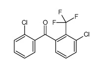 (2-chlorophenyl)-[3-chloro-2-(trifluoromethyl)phenyl]methanone结构式