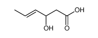 Acide hydroxy-3 hexene-4 oique Structure