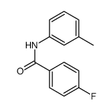 4-fluoro-N-(3-methylphenyl)benzamide结构式