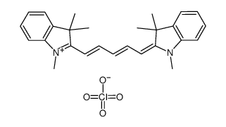 1,1’,3,3,3’,3’-六甲基吲哚二碳菁高氯酸盐结构式
