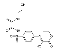 ethyl [4-[(2-hydroxyethylcarbamoylformyl)sulfamoyl]phenyl]carbamoylfor mate structure