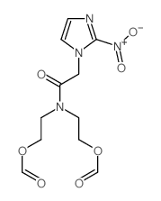 2-[2-formyloxyethyl-[2-(2-nitroimidazol-1-yl)acetyl]amino]ethyl formate Structure