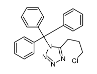 5-(3-chloropropyl)-1-trityltetrazole结构式