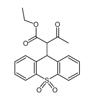 Ethyl α-Acetyl-9H-thioxanthene-9-acetate 10,10-Dioxide结构式