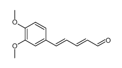 (E,E)-5-(3',4'-Dimethoxyphenyl)penta-2,4-dienal结构式